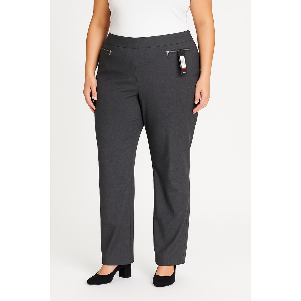 NWT Avenue Blue Zipper Pocket Tag Attached Straight Leg Pants 30 Tall